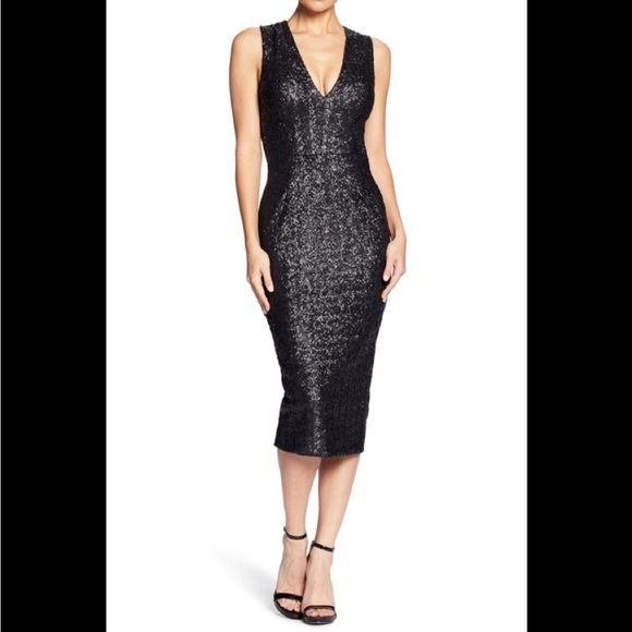 Dress the population rani sequin open back dress - Picture 1 of 4